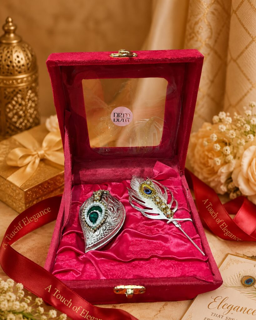 Feather Tilak and Roli tikka set